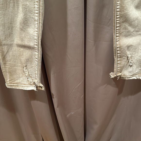 Monkey Ride Tan Distressed Jeans - Picture 3 of 5